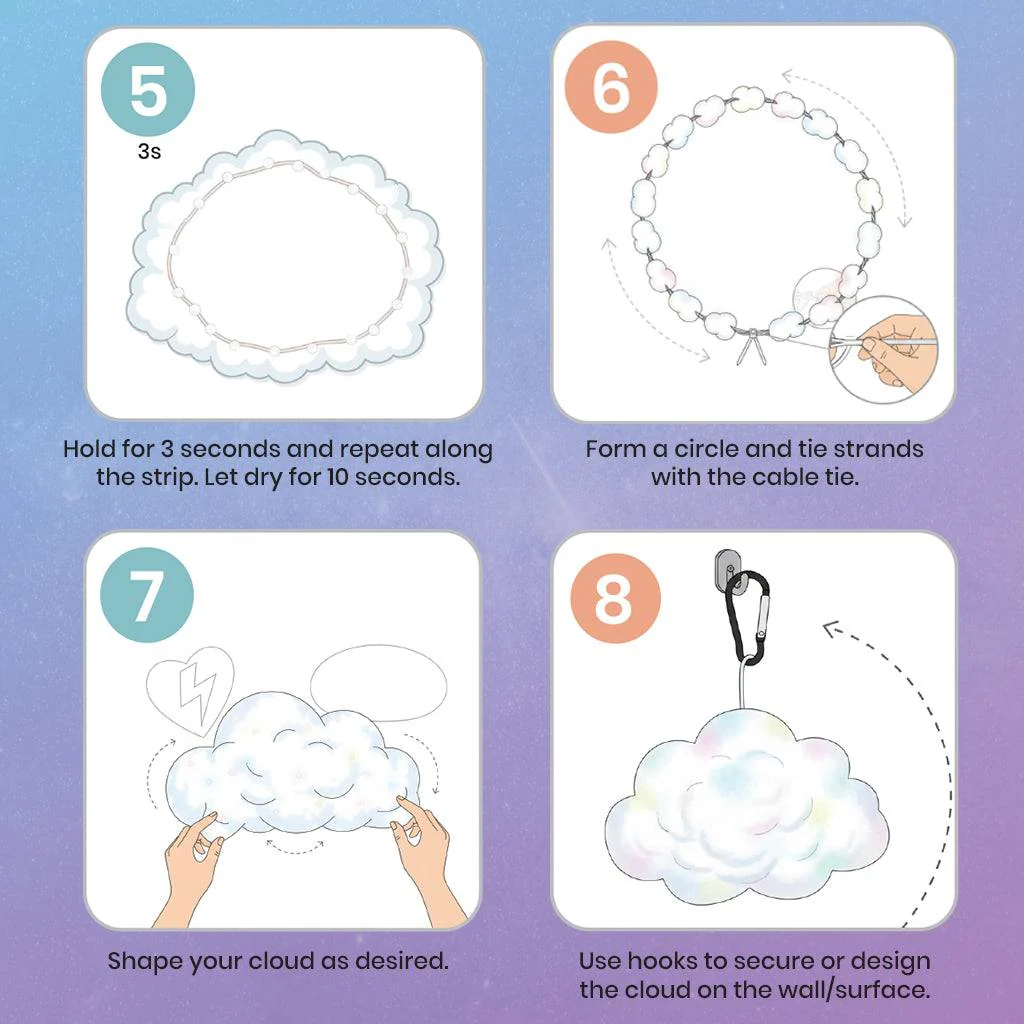 TECPHILE -  3D Customizable DIY Cloud Light with App & Remote Control - Image 13