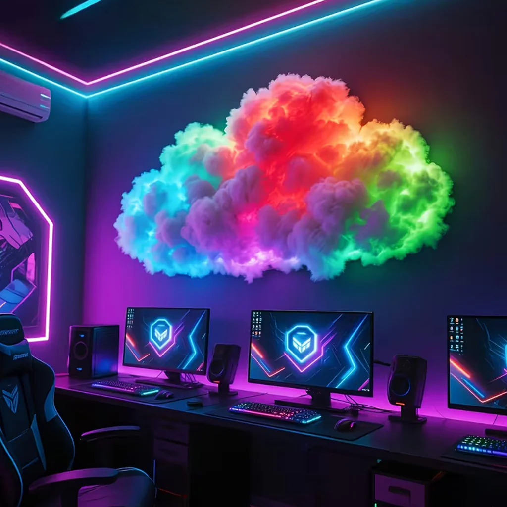 TECPHILE -  3D Customizable DIY Cloud Light with App & Remote Control - Image 5
