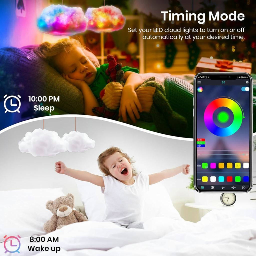 TECPHILE -  3D Customizable DIY Cloud Light with App & Remote Control - Image 7
