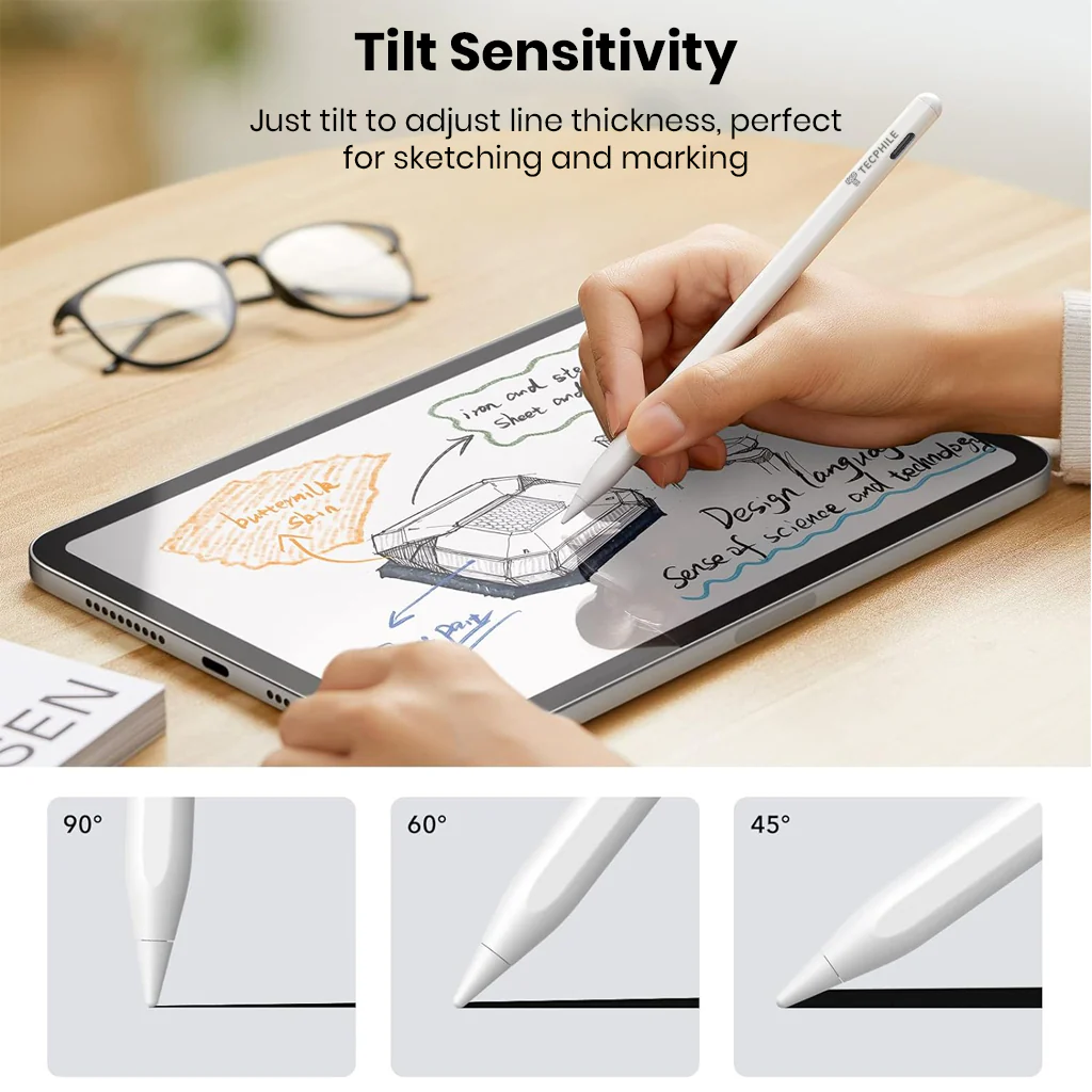 TECPHILE- 494 New Bluetooth iPad Pencil for 2018 & Later Models with Dual Charging - Image 5