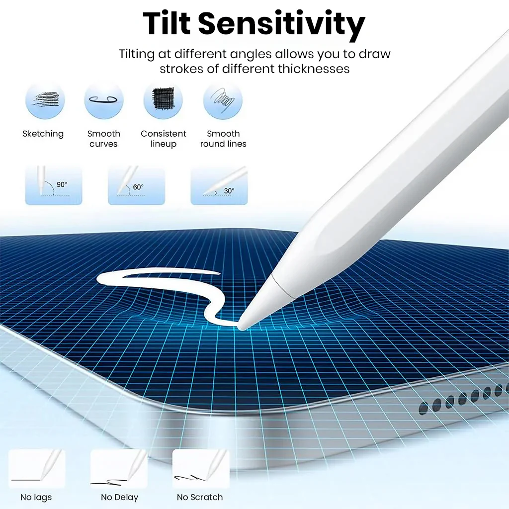 TECPHILE- 603 Stylus Pen New iPad Pencil for 2018 & Later Models with Battery Indicator - Image 7