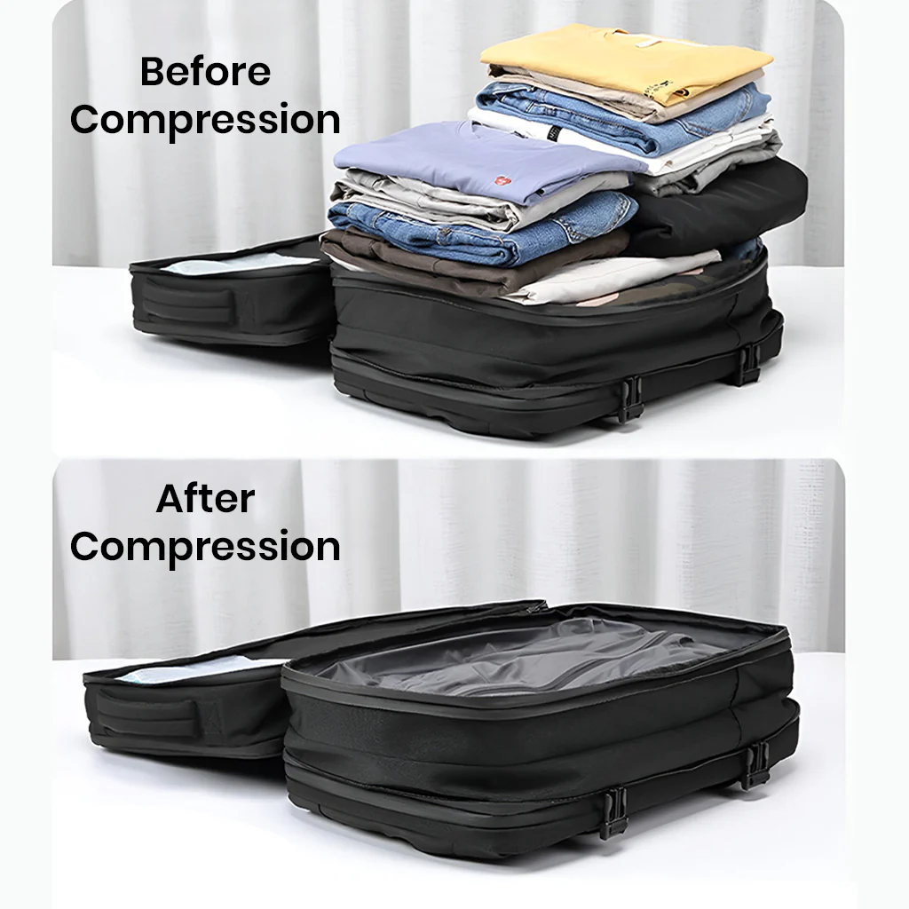 TECPHILE - 8081 Airpack Travel Vacuum Backpack Laptop Bag for Men 22L-45L Expandable - Image 7