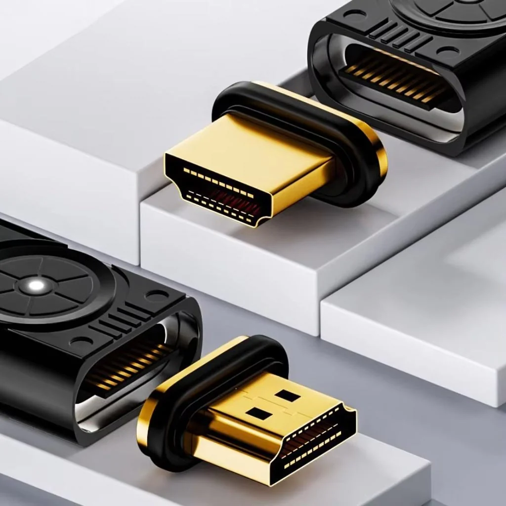 TECPHILE- 8K Magnetic HDMI Male to Female HDMI 90°Angled - Image 3