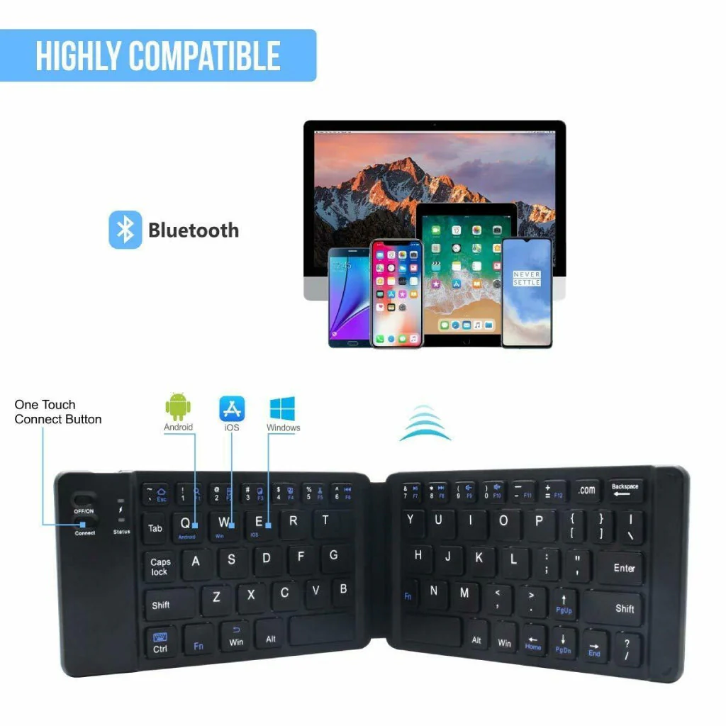 TECPHILE - B018 Foldable Wireless Keyboard (Demo Unit) - Image 3
