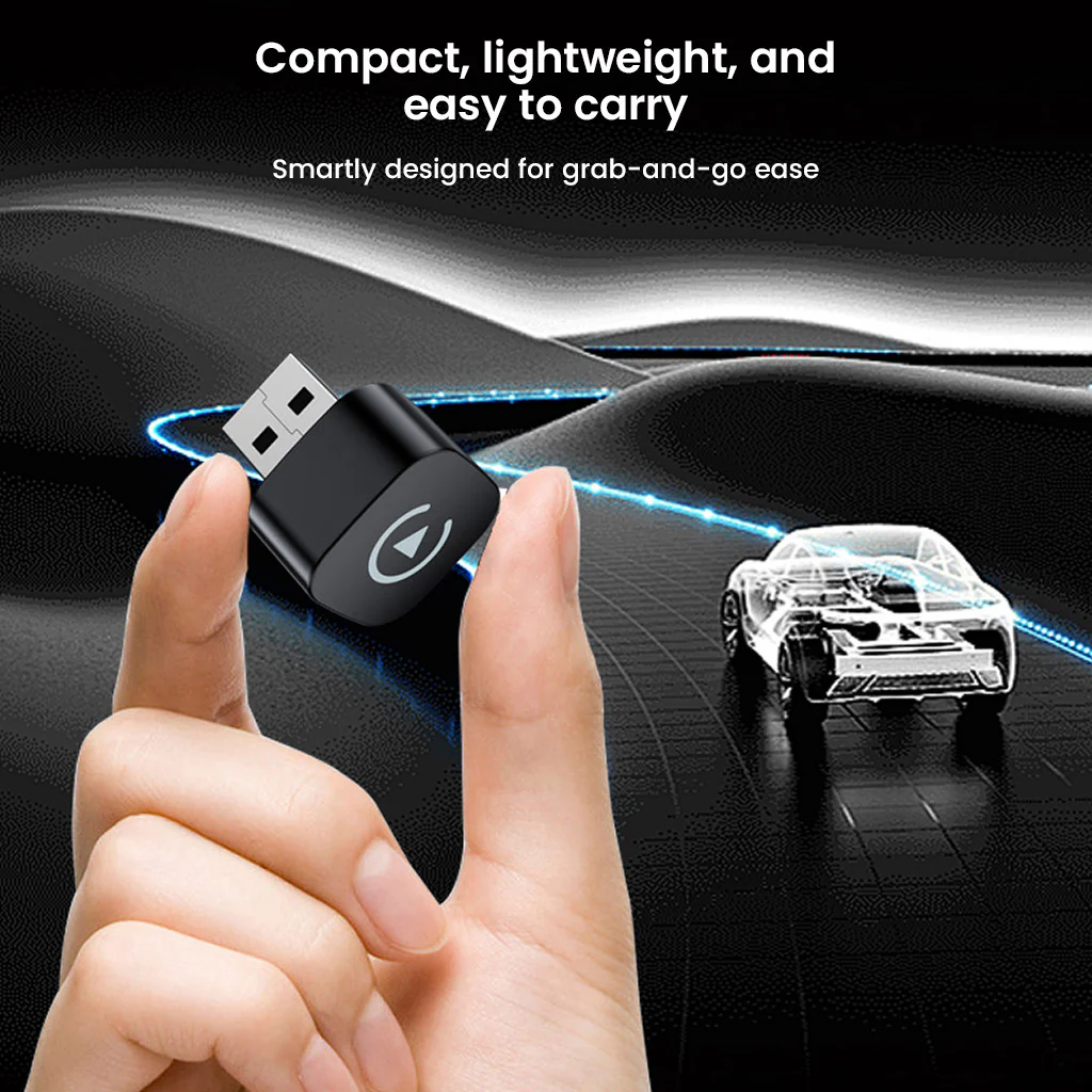 TECPHILE CarDock Wired to Wireless CarPlay & Android Auto USB Adapter - Image 5
