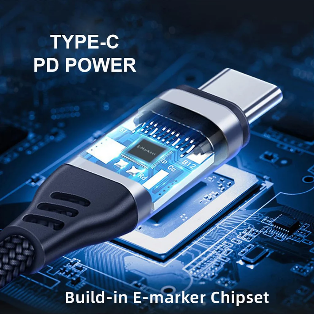 TECPHILE 240W Type C to USB4 C Thunderbolt 4 Cable 8K@60hz, 40Gbps - Image 11