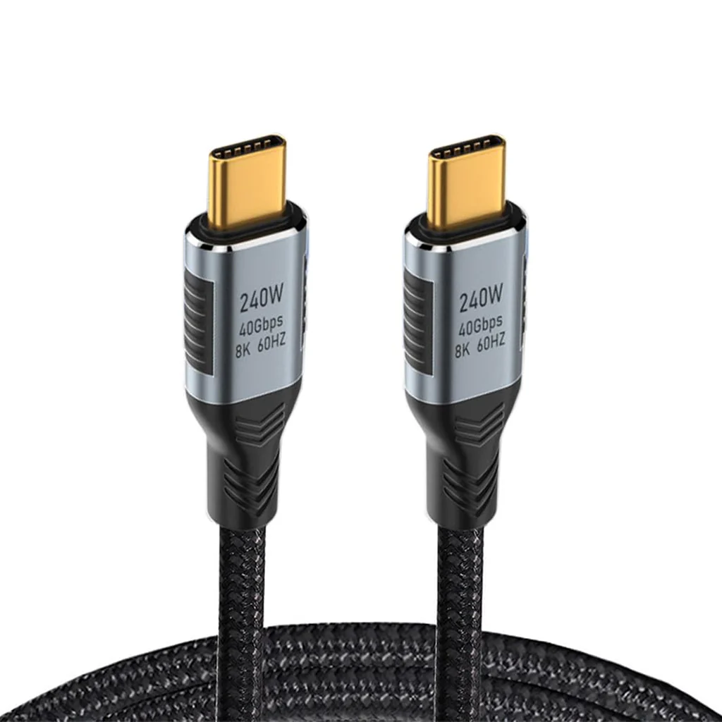 TECPHILE 240W Type C to USB4 C Thunderbolt 4 Cable 8K@60hz, 40Gbps - Image 8