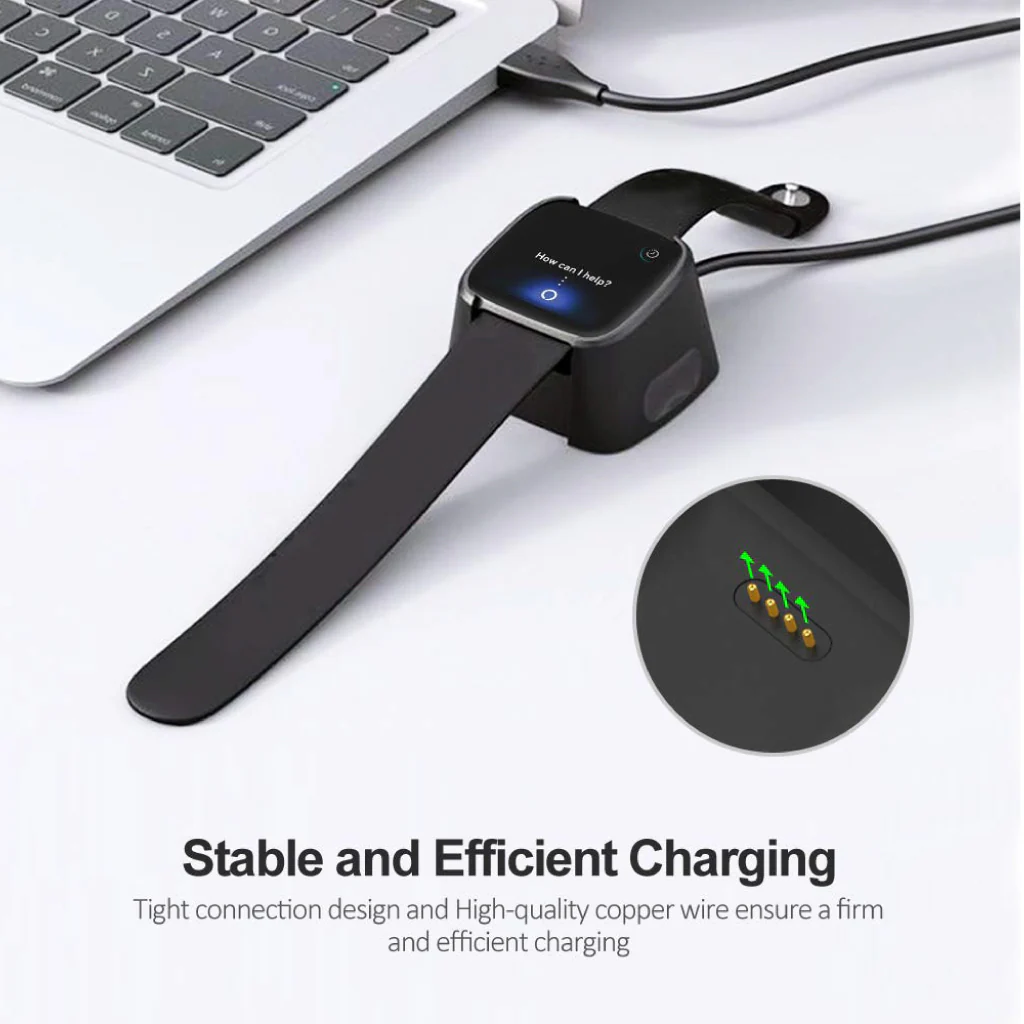 TECPHILE - Charger Dock Cable Compatible Versa 2 Smartwatch - Image 4