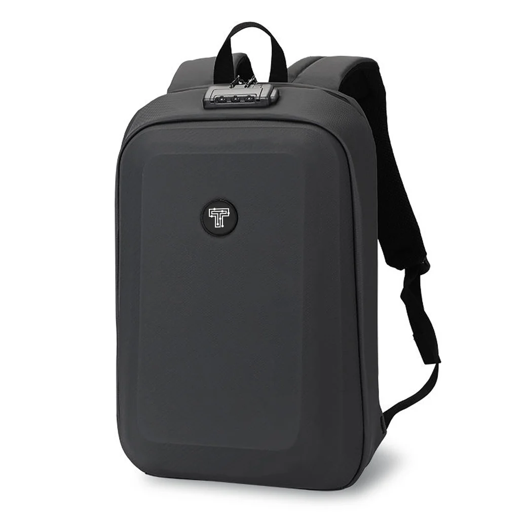TECPHILE - COMPX Anti Theft Hard Shell Bag Laptop Backpack 15L Fit for 15.6” Laptop
