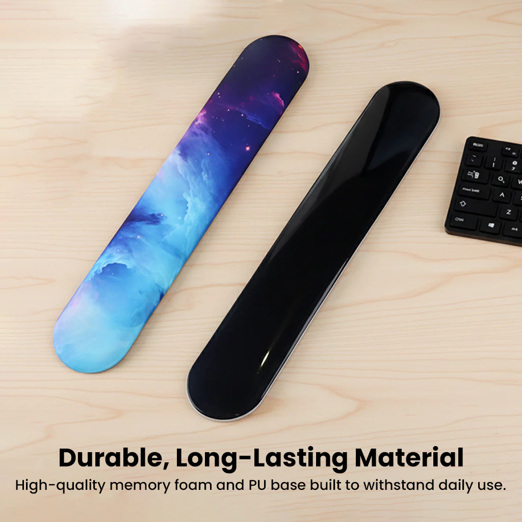 TECPHILE – Ergonomic Gel Mouse Pad, Keyboard Wrist Support, Coaster & Desk Mat Set Galaxy Design - Image 11