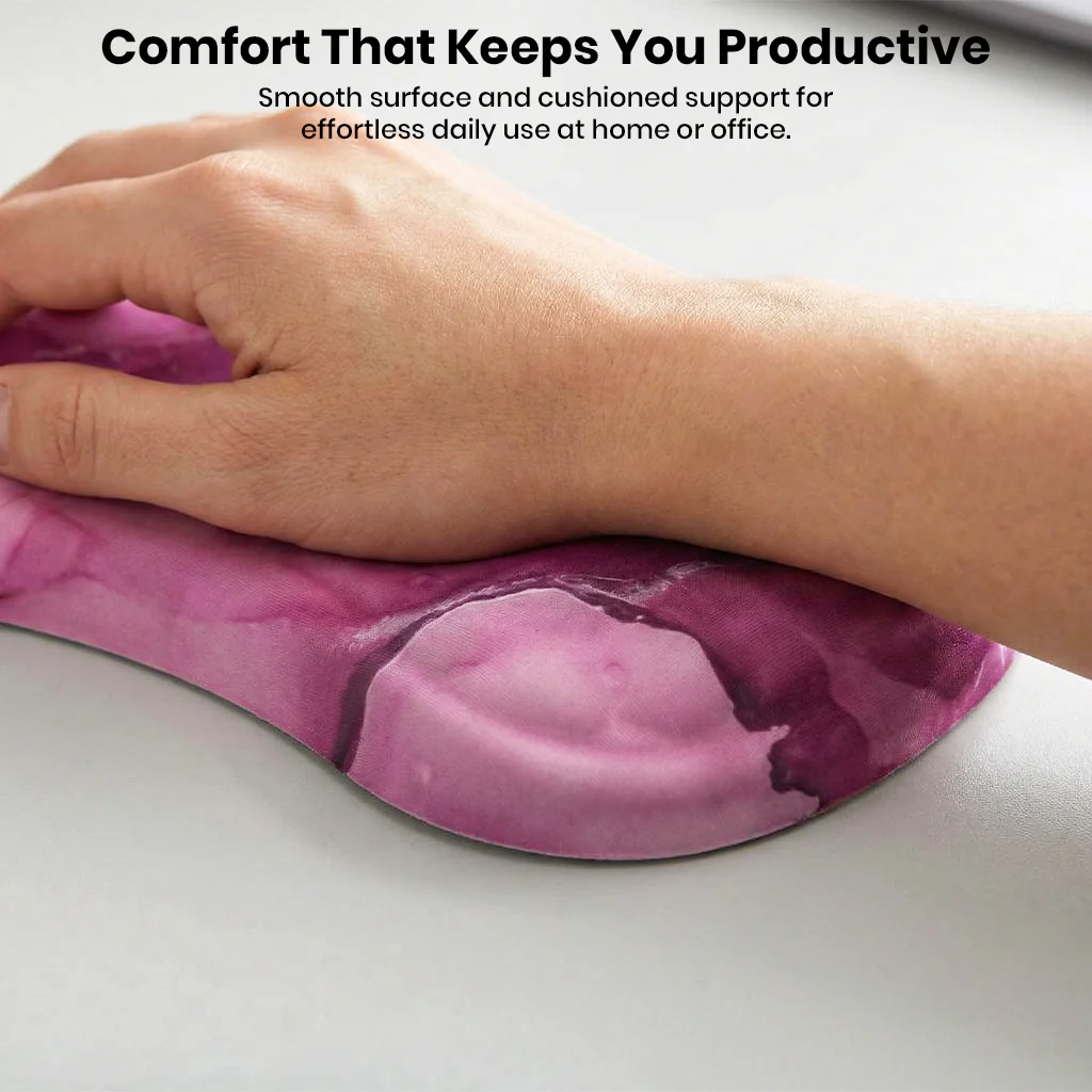 TECPHILE – Memory Foam Mouse Pad with Wrist Rest, Non-Slip Base - Image 9