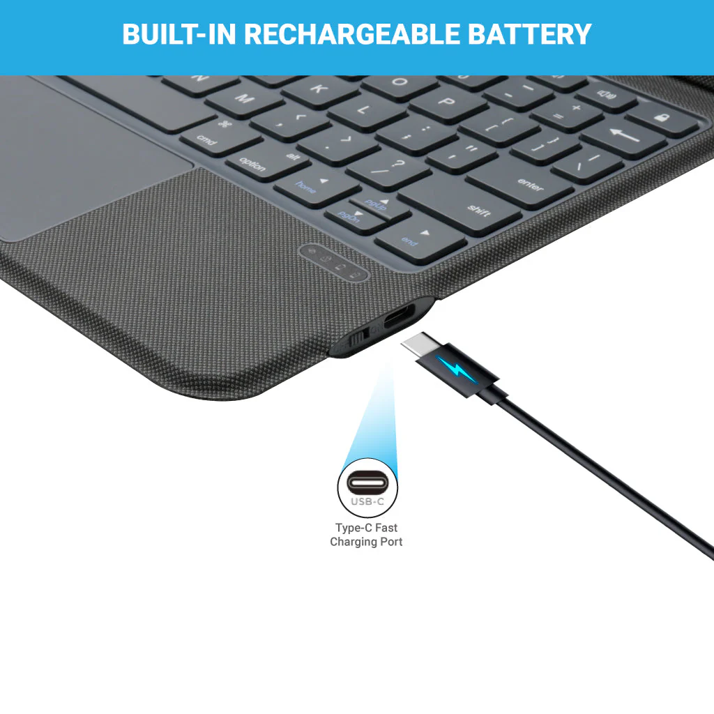 TECPHILE - J3125-6 Wireless keyboard Case for iPad (Demo Unit) - Image 3