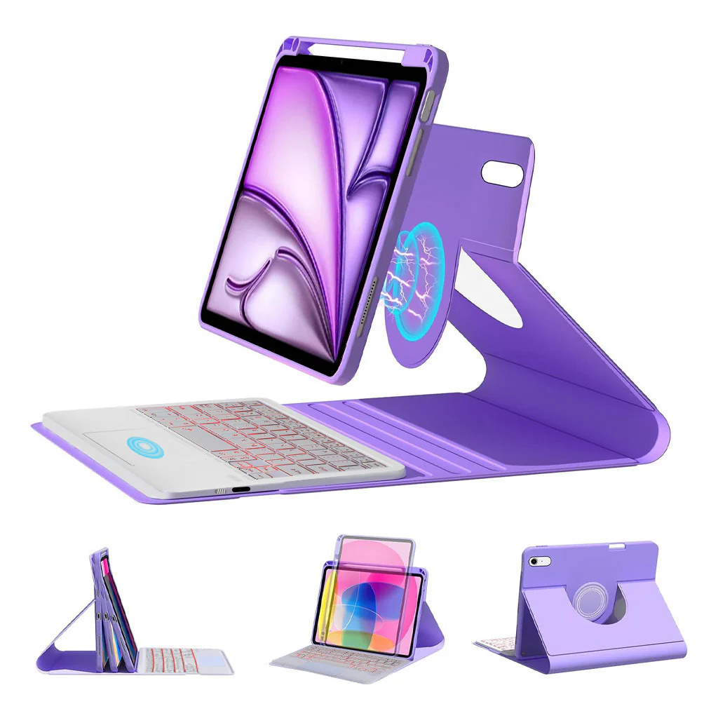 HD209T iPad 10th Gen Keyboard Case 360° Rotating & Transparent - Image 16