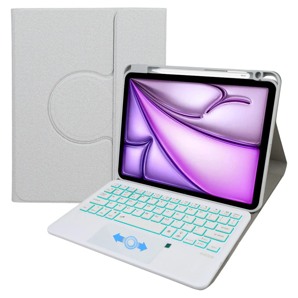 HD209T iPad 10th Gen Keyboard Case 360° Rotating & Transparent - Image 25