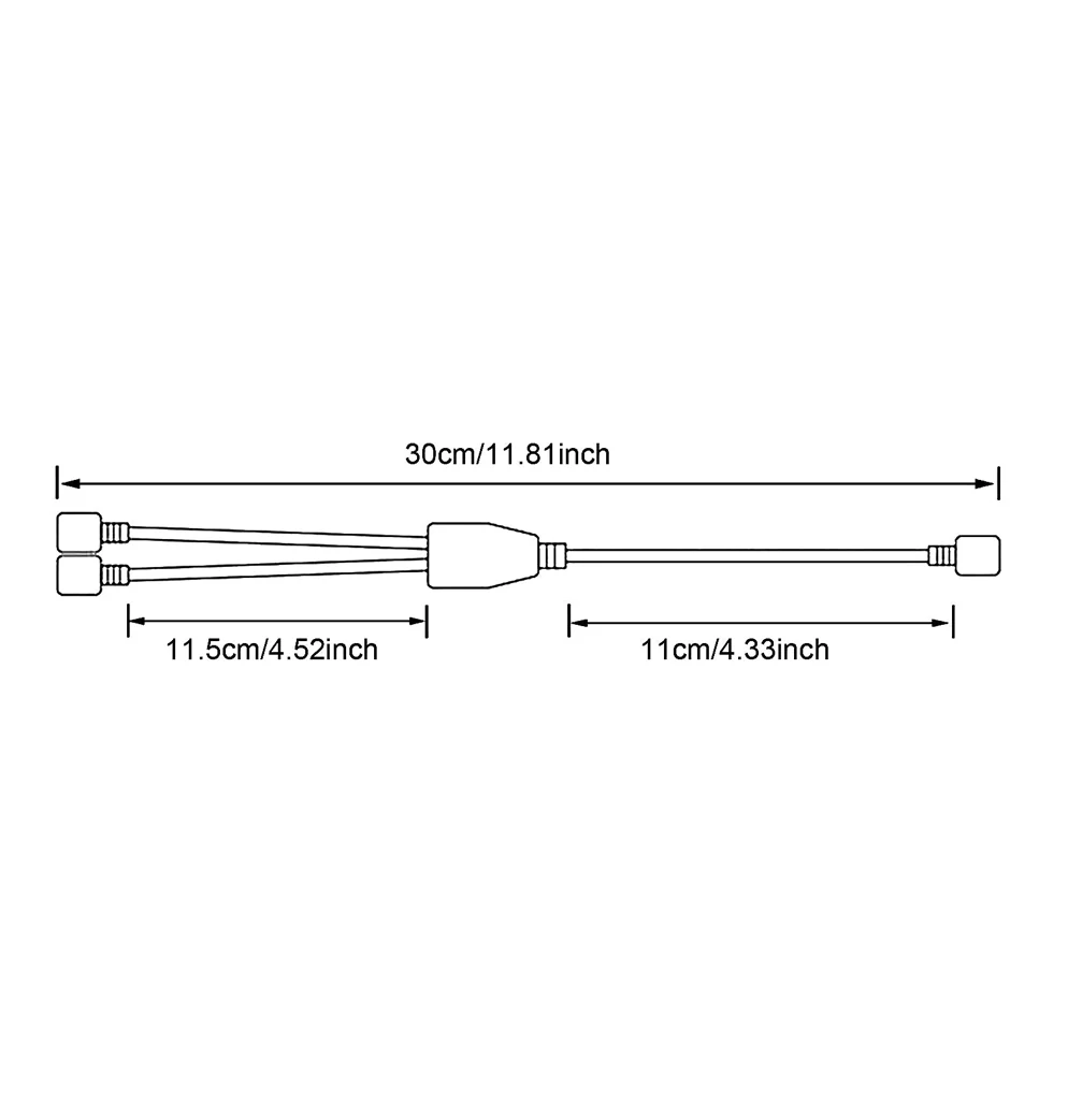 TECPHILE - LED RGBW Strip Splitter Connector (Pack of 2) Extend Dual Strips to One Controller - Image 6