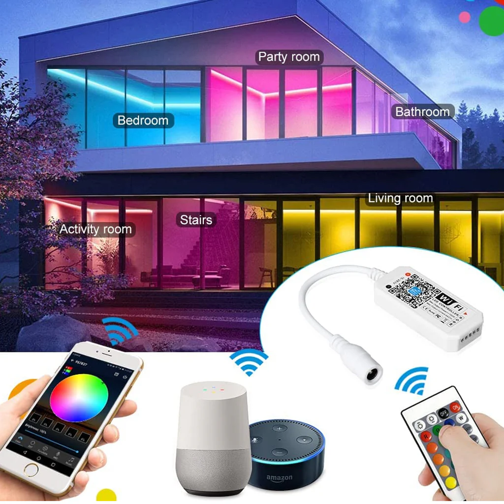 TECPHILE - Mini Smart WiFi LED RGBW IR Strip Controller - Image 10