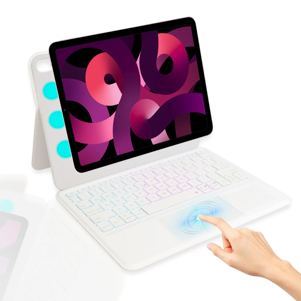 TECPHILE - P109 Magnetic Wireless Keyboard Case for iPad
