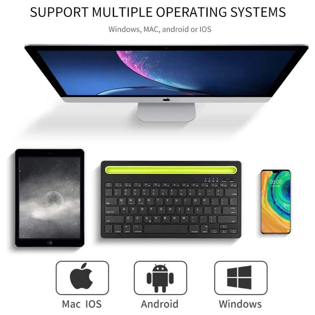 TECPHILE - RK908 Wireless Muti-device Keyboard - Image 4