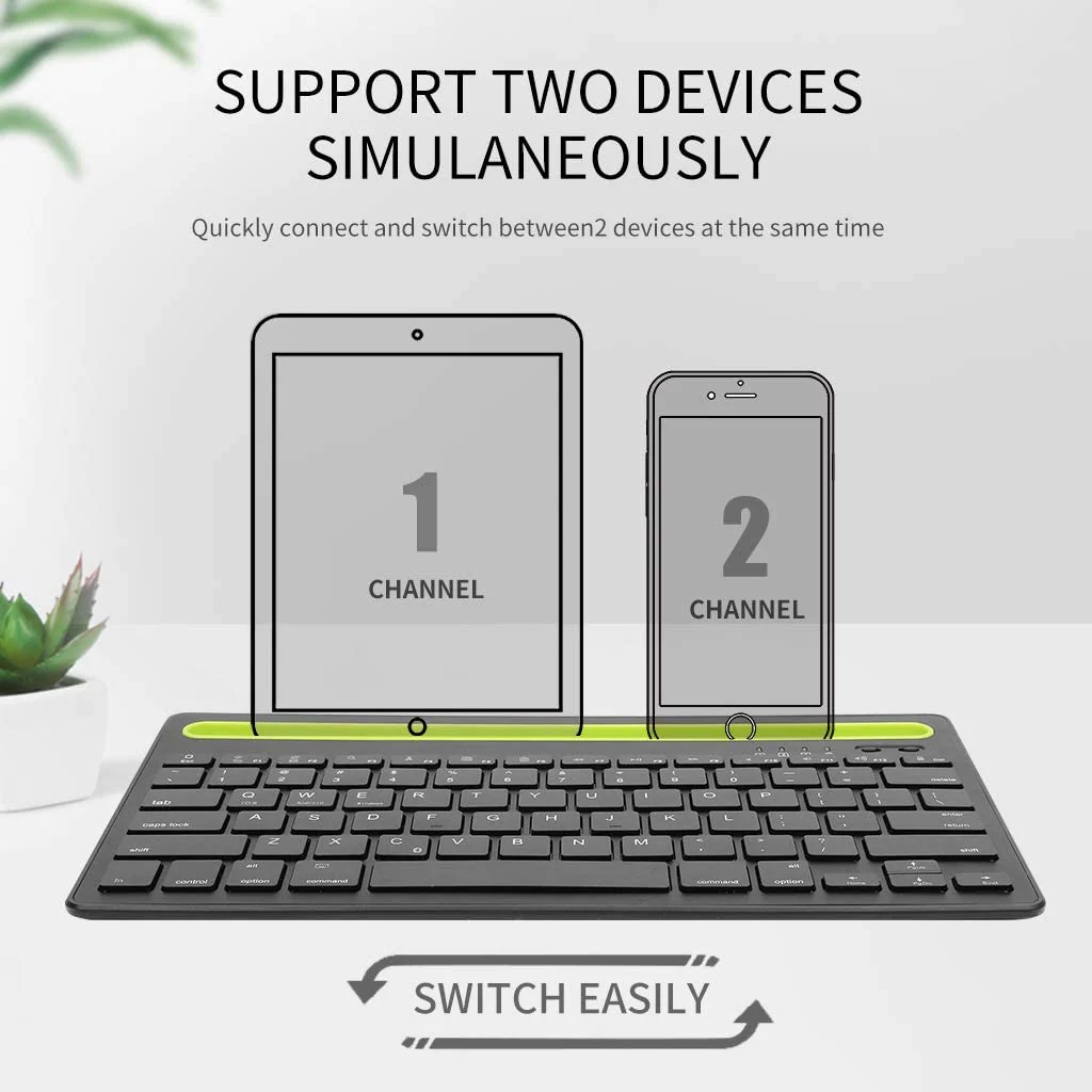TECPHILE - RK908 Wireless Muti-device Keyboard - Image 9