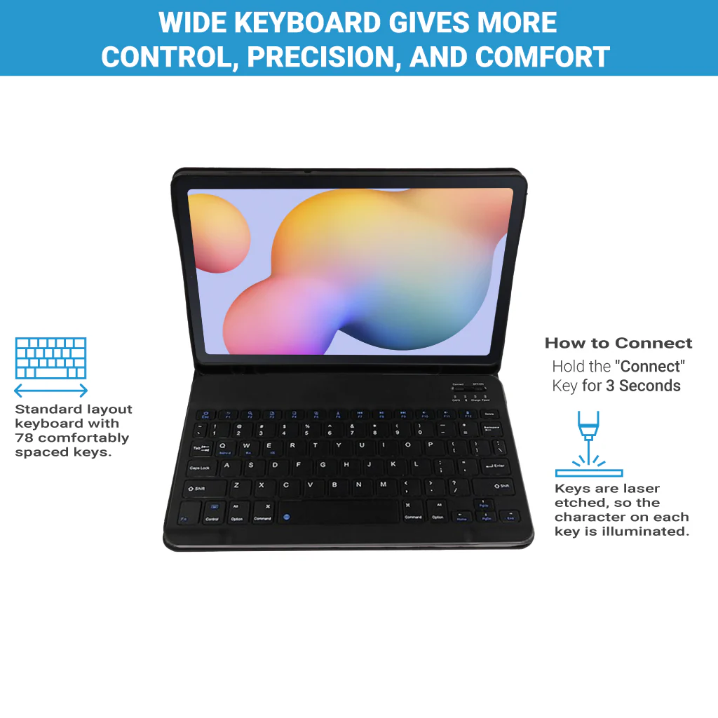 TECPHILE - RM106 Keyboard Case for Redmi Pad - Image 6