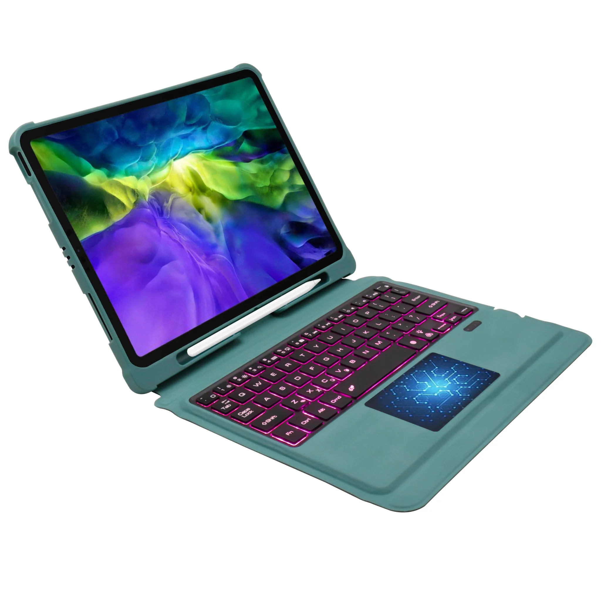 TECPHILE - T207D Wireless Keyboard Case for iPad - Image 8