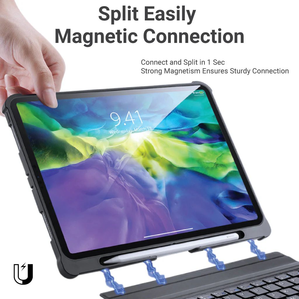 TECPHILE - T207D Wireless Keyboard Case for iPad (Demo Unit) - Image 3
