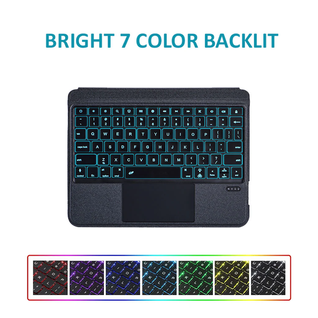 TECPHILE - T5208D Wireless Keyboard Case for iPad - Image 4