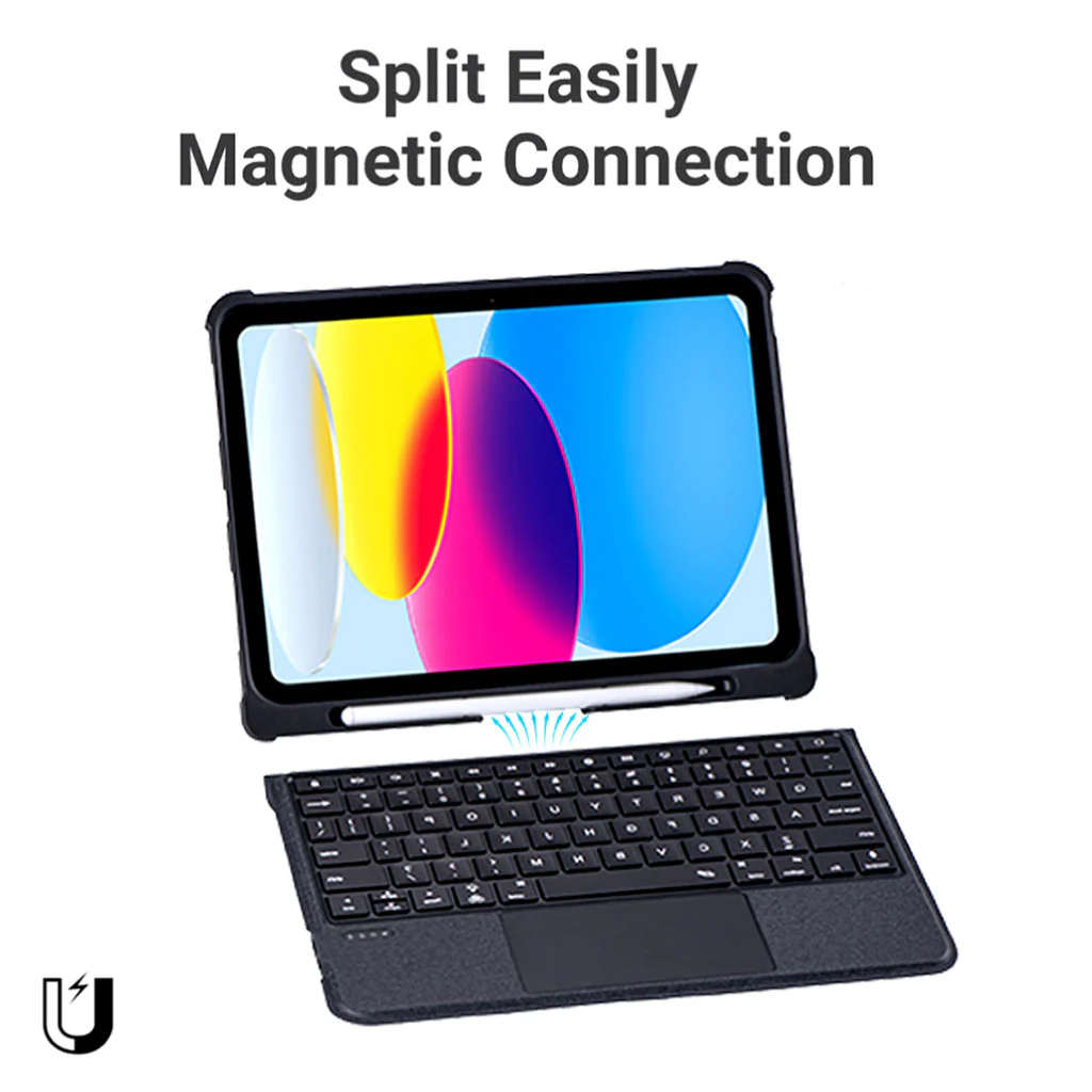 TECPHILE - T5208D Wireless Keyboard Case for iPad - Image 6