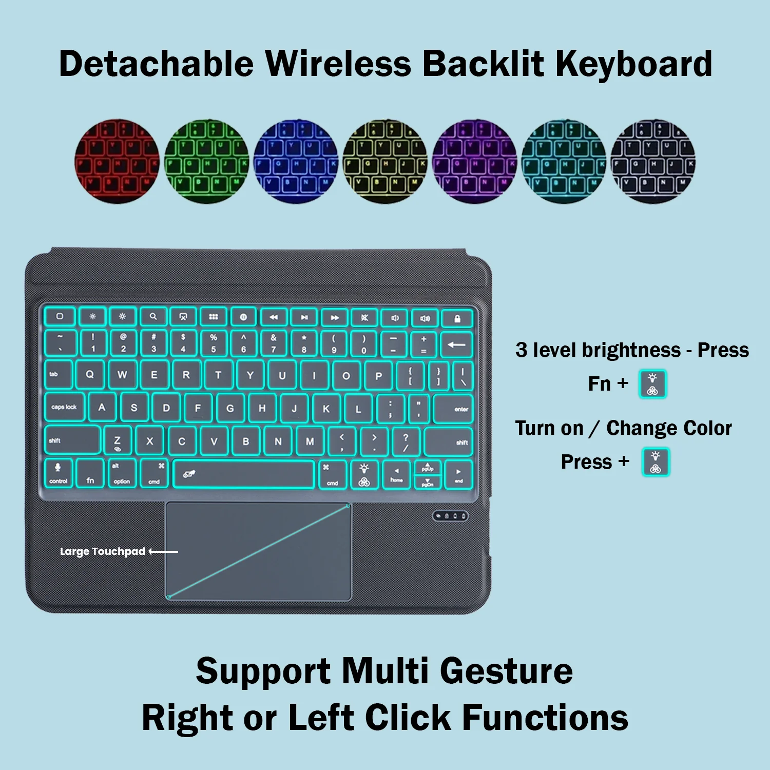 T5508D Keyboard Case for iPad 10th Generation 2022 - Image 3
