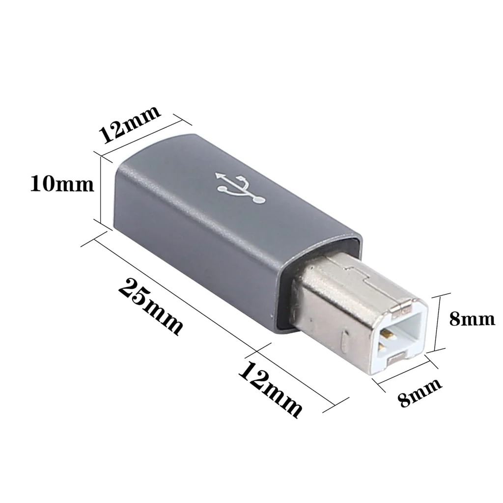 TECPHILE USB B to USB C Printer Square Port Adapter - Image 8