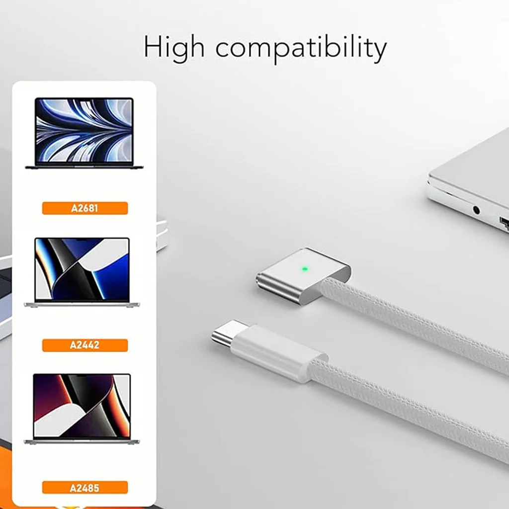 TECPHILE - USB-C to MagSafe 3 PD Charging Cable For Mac - Image 3