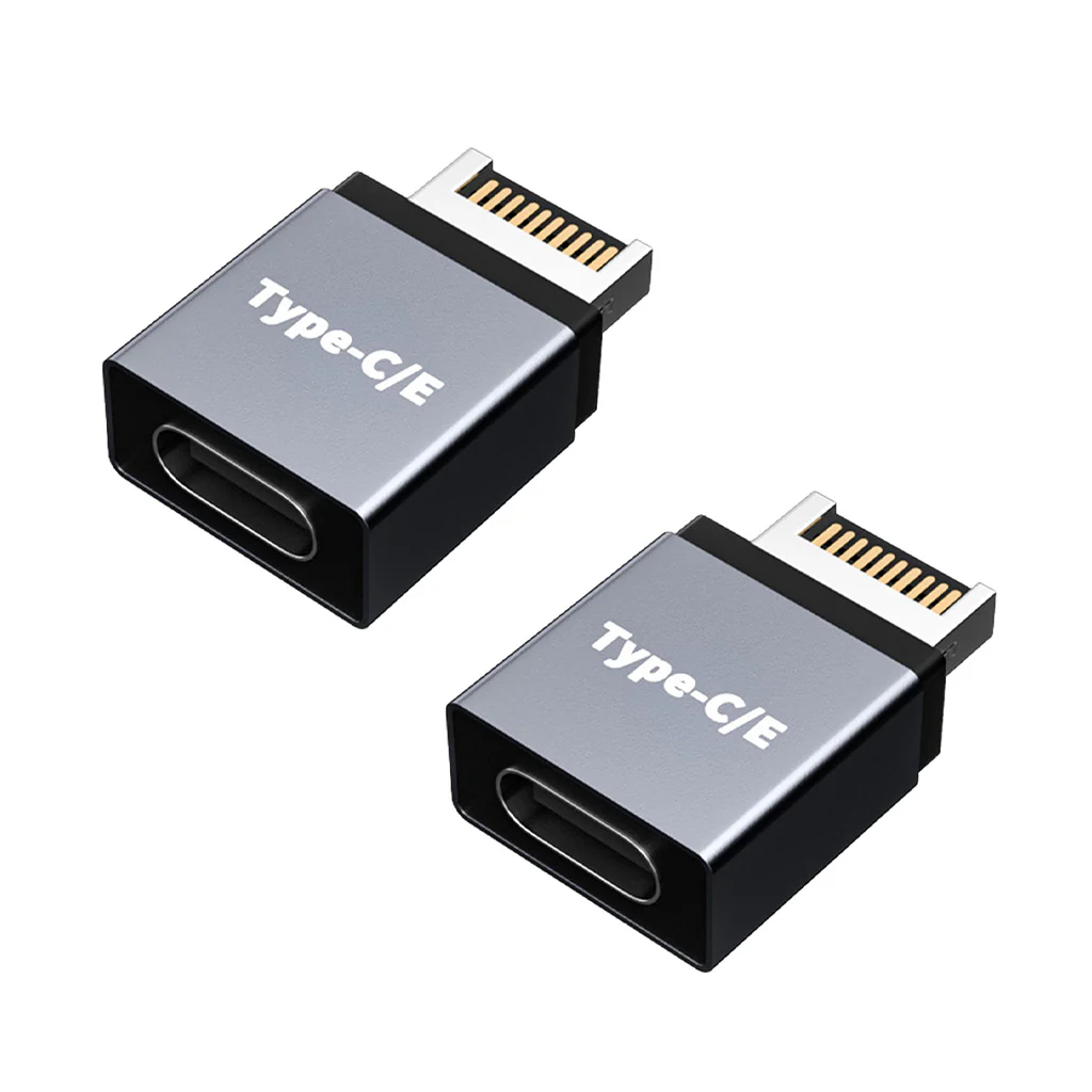 TECPHILE- USB Type-E Male to USB-C Female Front Panel Adapter - Image 8