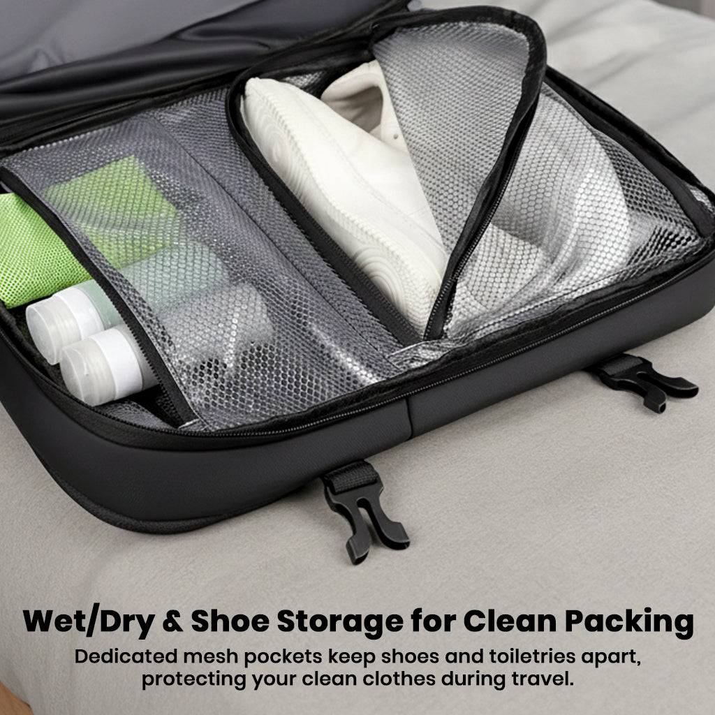TECPHILE – VacuPack Travel Vacuum Backpack 30-42L Expandable Laptop Bag - Image 9