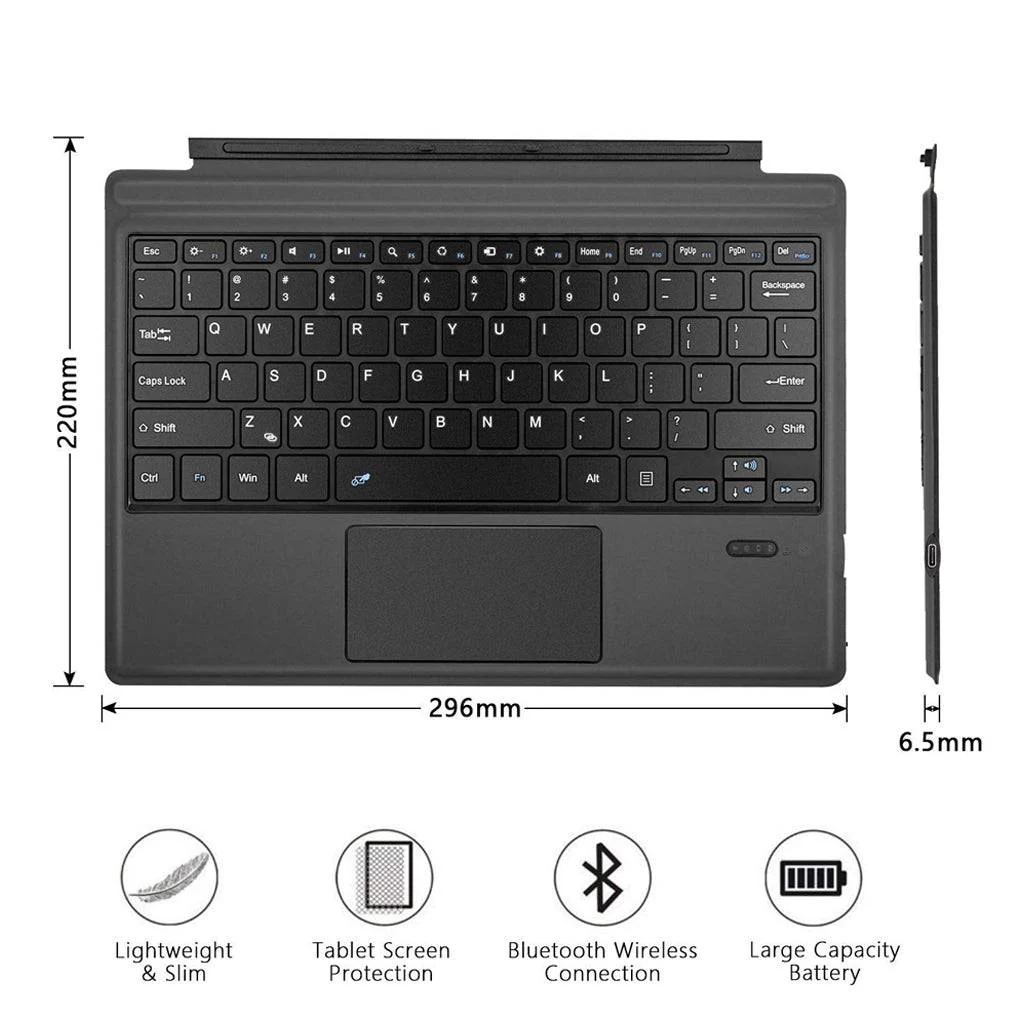 TECPHILE - Wireless Keyboard for Microsoft Surface Pro 3/4/5/6/7 - Image 20