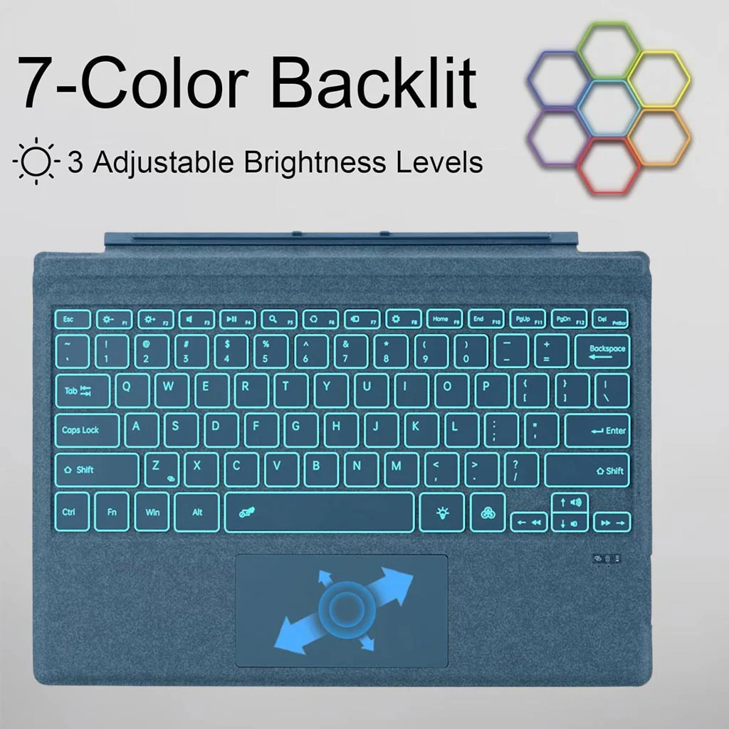 TECPHILE - Wireless Keyboard for Microsoft Surface Pro 3/4/5/6/7 - Image 29