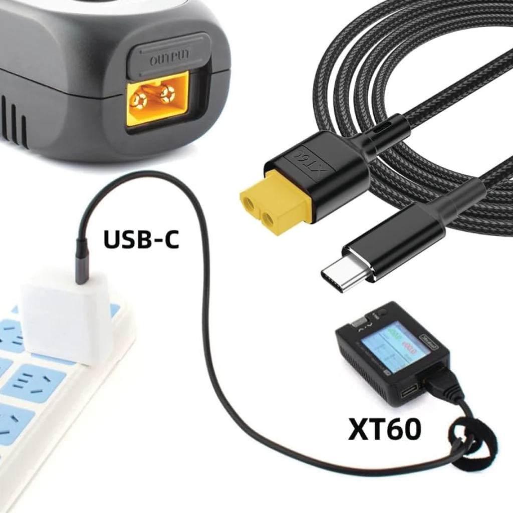 TECPHILE - XT60 TO TYPE-C 100CM Adapter Cable - Image 4