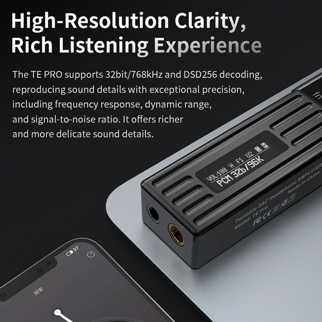 TRN TE Pro Portable HiFi DAC & Amp - Image 4