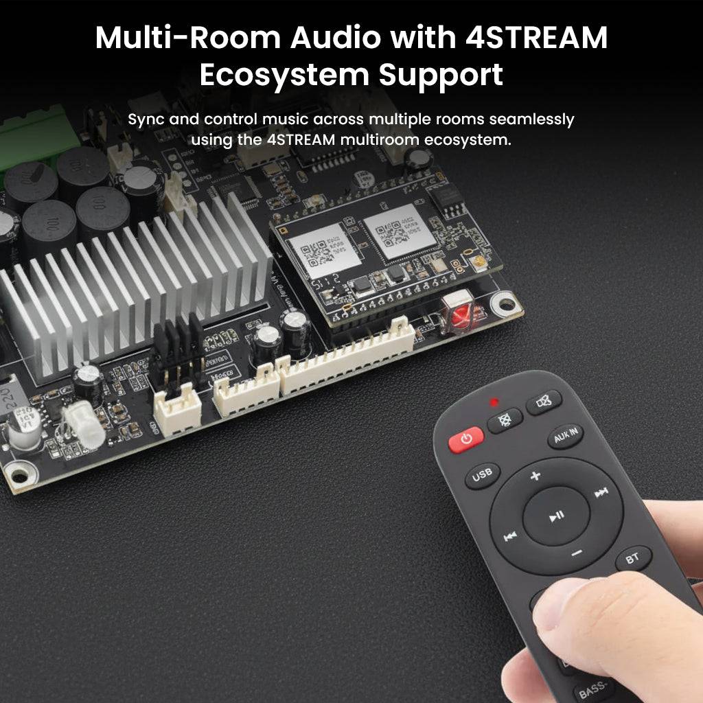 Arylic-Up2Stream AMP v4 Multiroom Wireless Streaming Stereo Amplifier Board - Image 3