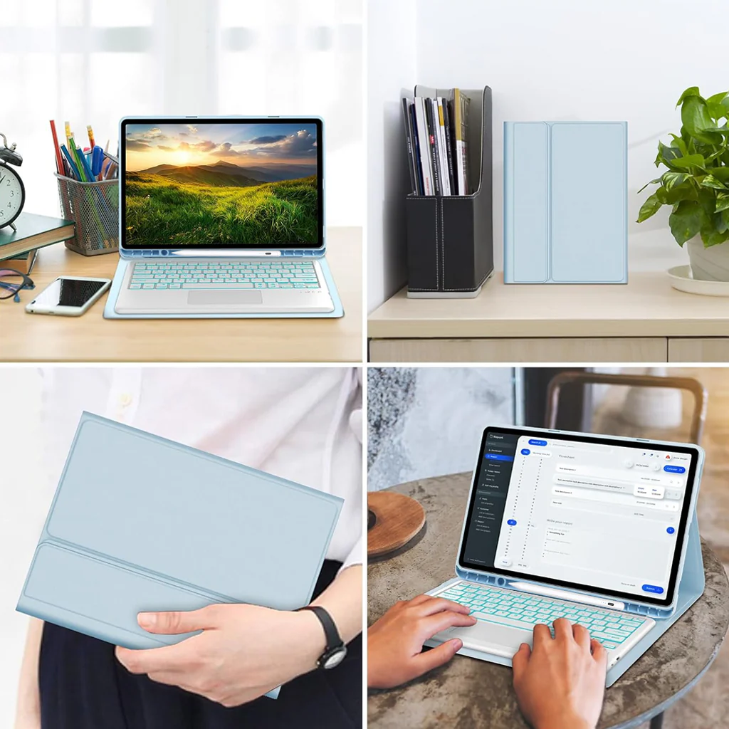 X510T Keyboard Case for Samsung Galaxy Tab S9 / S9 FE / S8 / S7 Cover - Image 12