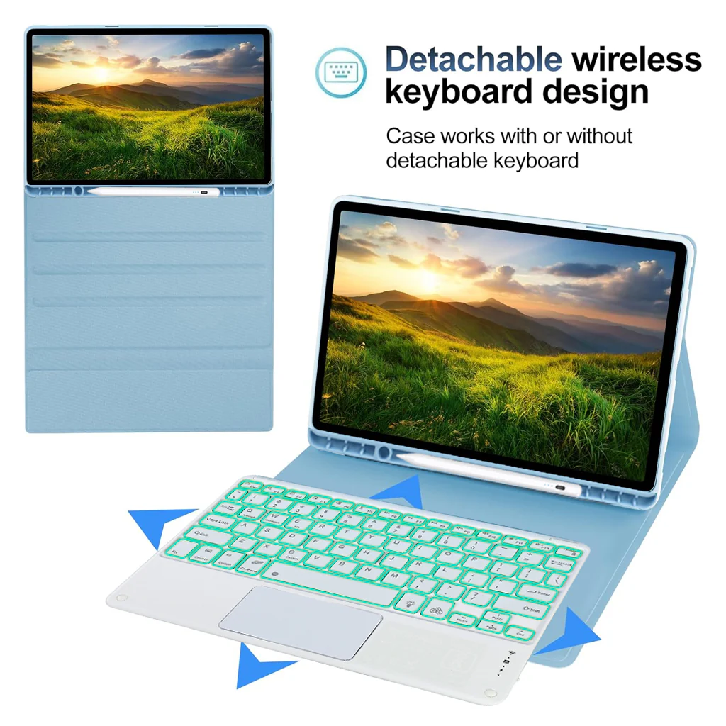 X510T Keyboard Case for Samsung Galaxy Tab S9 / S9 FE / S8 / S7 Cover - Image 20