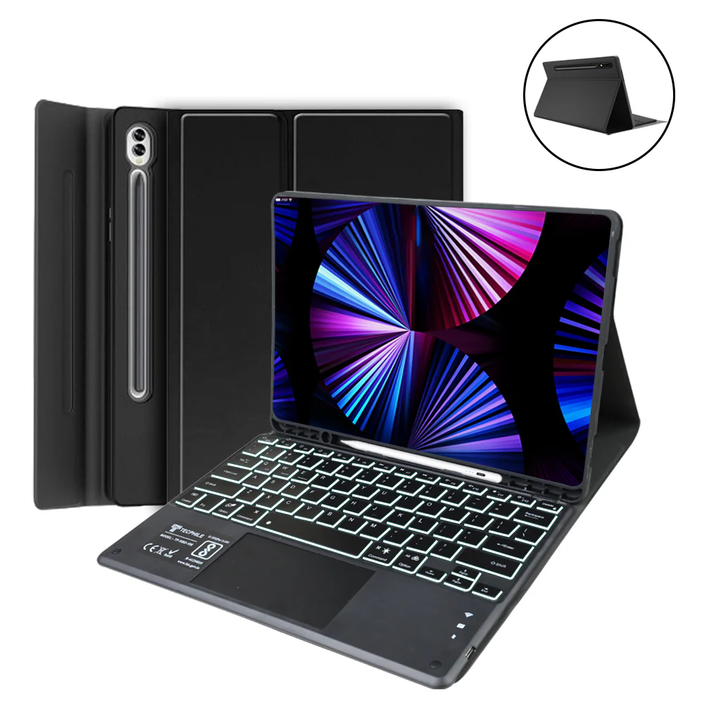 X510T Keyboard Case for Samsung Galaxy Tab S9 / S9 FE / S8 / S7 Cover - Image 24
