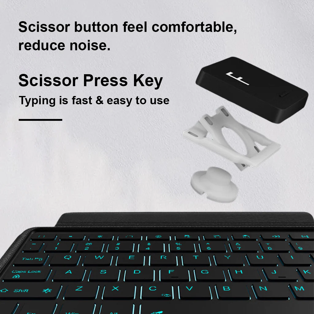 YJ-S9+ keyboard case for Samsung Galaxy S9 Plus/ S9 FE Plus 12.4” - Image 5